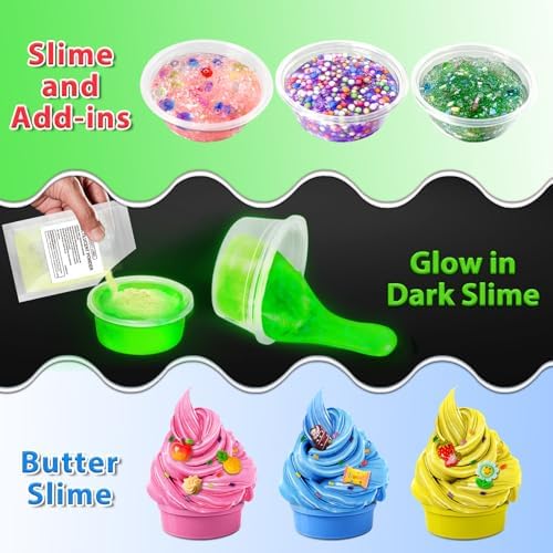 YOPINSAND 12 Cups DIY Slime Kit for Kids