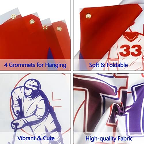 Ice Hockey Tablecloth Backdrop Waterproof All-Season One Size
