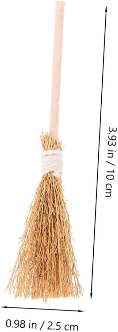 PRETYZOOM 12Pcs Miniature Witch Brooms Halloween Decor