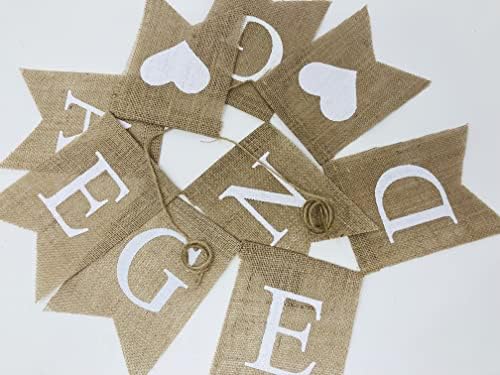 Engagement Party Decorations Engaged Burlap Banner 1