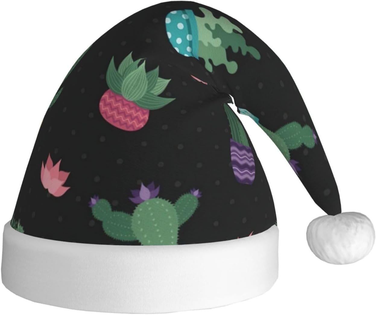QinZheng Cactus Santa Hat Personalized Christmas Headwear