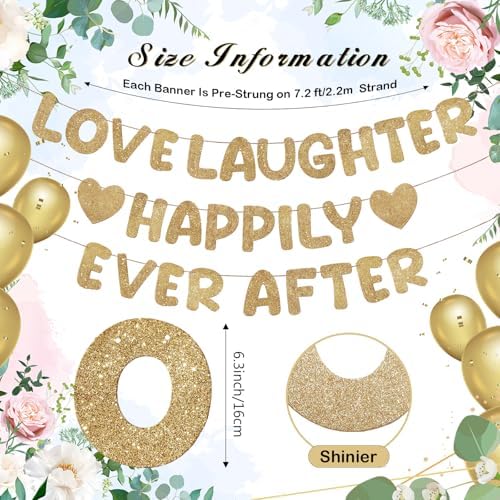 Breling Champagne Gold Bridal Shower Banner Set