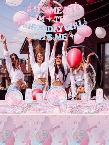 142Pcs Birthday Girl Music Singer Party Supplies Set