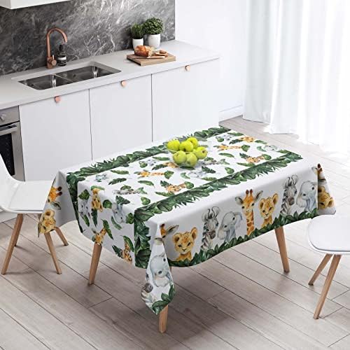 Yuzioey 3 Pack Safari Tablecloths Wild Animals Party Decor
