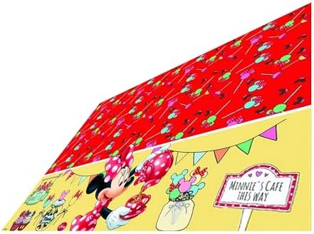 Unique Party 71817 Disney Minnie Mouse Tablecloth 18m x 12m
