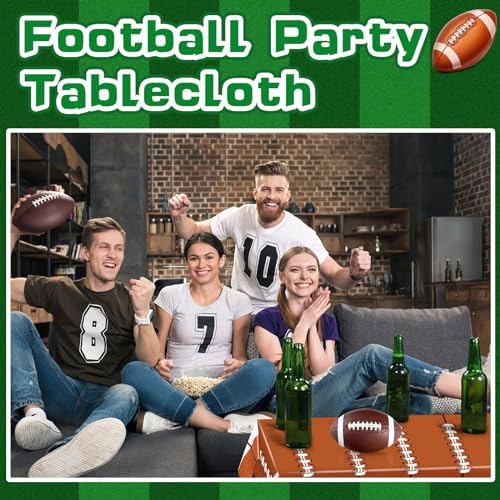 Mixweer Football Theme Tablecloths 54x108in