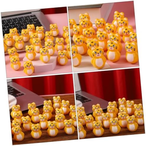 20pcs Tiger Tumbler Toy Wobbling Home Decor for Kids