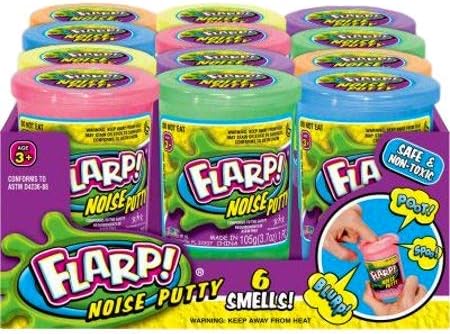 JA-RU Flarp Noise Putty 12 Pack with Bouncy Ball