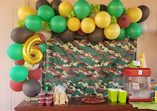 Oojami Camouflage Tablecloths Set of 4 54x108 Inches