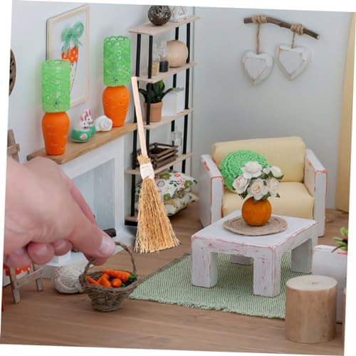 ABOOFAN 12Pcs Miniature Witch Brooms Halloween Decor