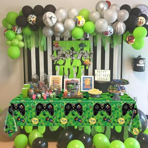 4 Pcs Video Game Party Tablecloths 51x86