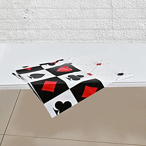 Lecpeting 2 Pcs Casino Plastic Table Covers 87x51 Inches