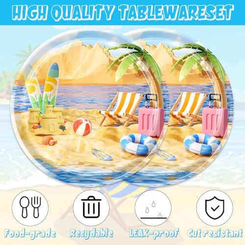 41pcs Summer Beach Party Supplies Set