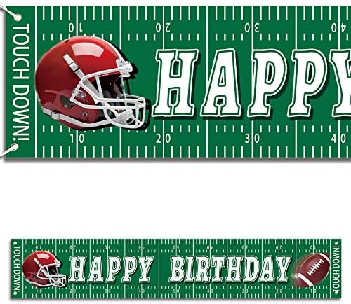 Happy Birthday Banner 6 Feet Football Decorations