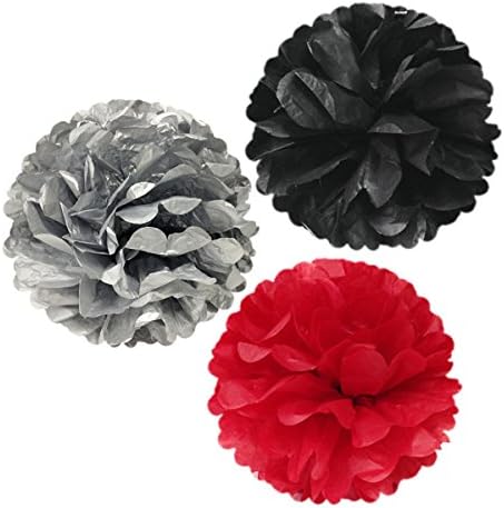 Wrapables 12 Inch Tissue Pom Poms Set of 3