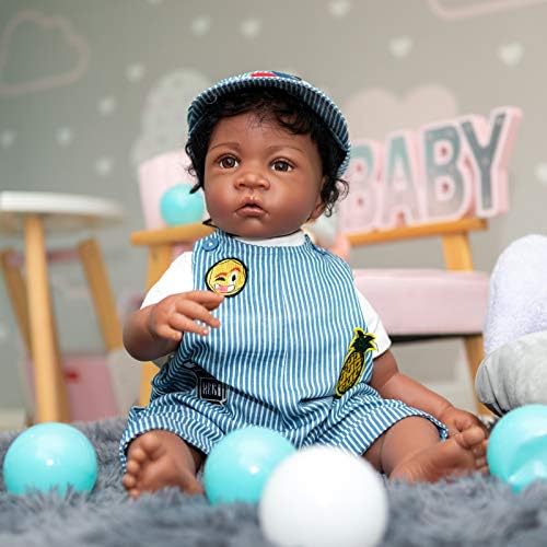 Angelbaby 24 Inch Black Reborn Toddler Boy Doll
