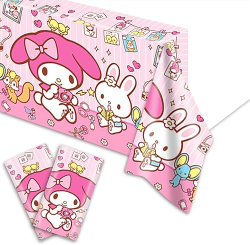 2Pcs Melody Tablecloth Disposable for Birthday Party Decorations
