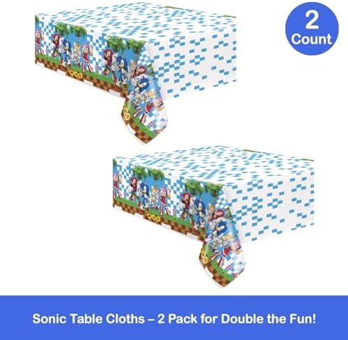 Sonic The Hedgehog Party Table Covers 2-Pack
