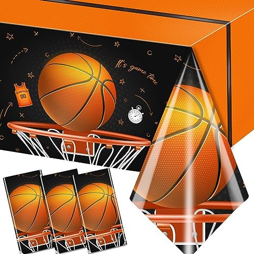 CMUSKO Basketball Tablecloth 3pcs Decorations