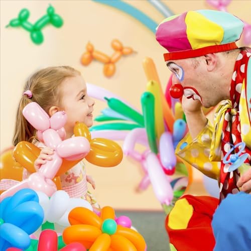 100 Pcs 260Q Balloons Kit with Pump for Kids