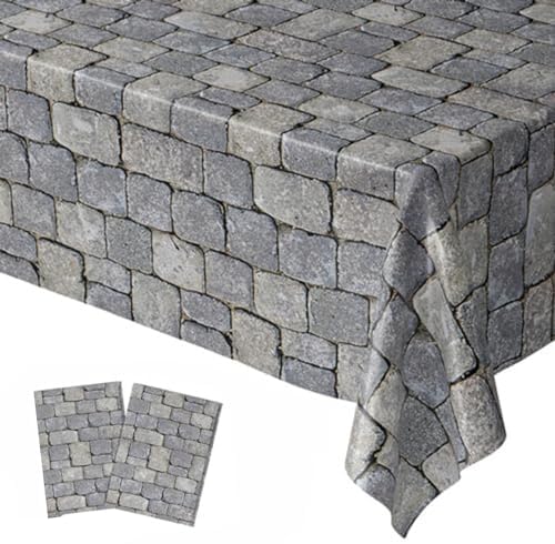 Blue Orchards Stone Wall Table Covers Pack of 2 - 54x108 XL