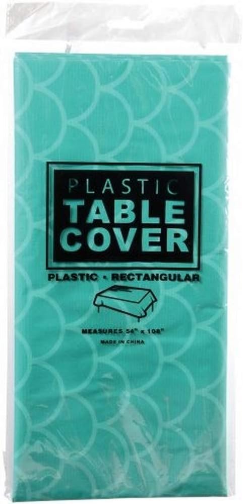 U S Toy Mermaid Scale Table Cover Teal