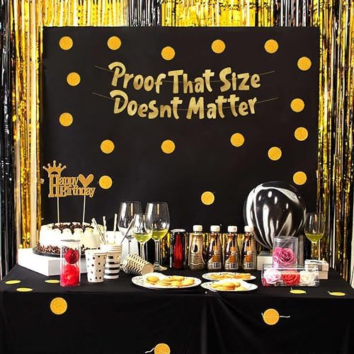 Funny Bachelor Party Gold Glitter Banner