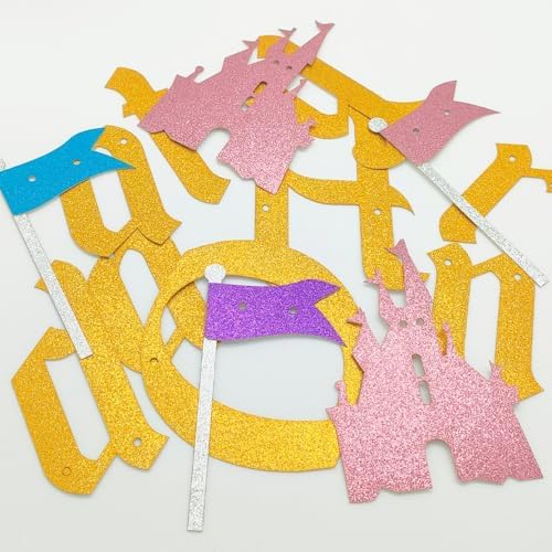 Happiest Birthday On Earth Banner Castle Theme Hanging Decoration