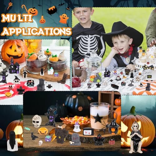 CCINEE 48pcs Halloween Mini Resin Figurines for Decor