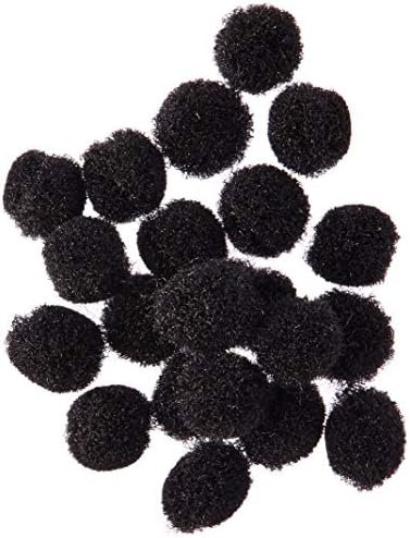 Darice Black Acrylic Pom Poms 5MM 100 Count