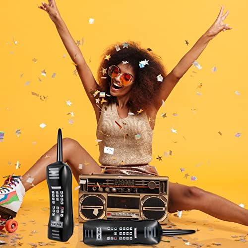 6 Pcs 30 Inch Retro Inflatable Phone Props