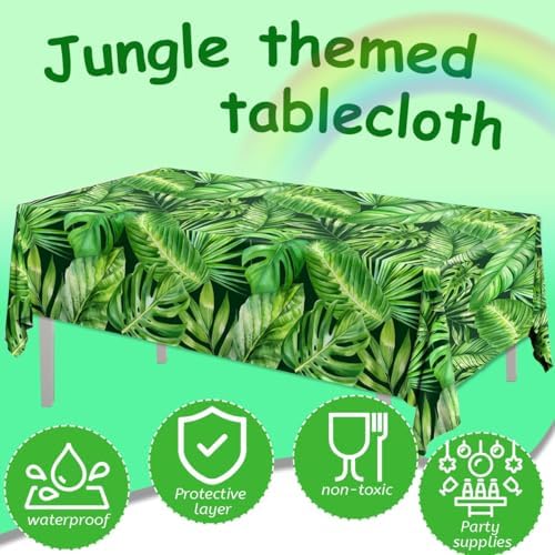 Hakoti Jungle Safari Animal Tablecloth 3Pcs Set