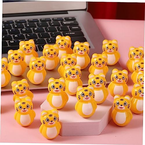20pcs Tiger Tumbler Toy Wobbling Home Decor for Kids