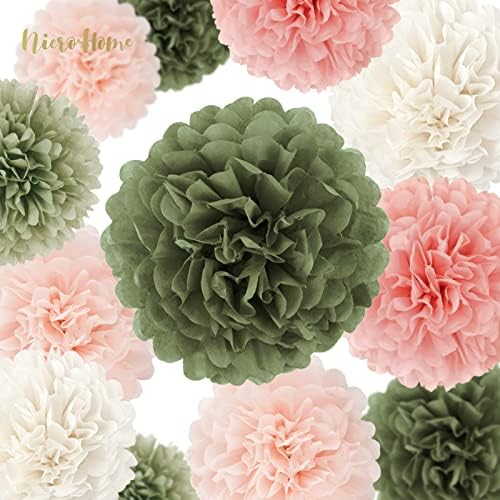 NICROHOME EUR Bridal Shower Decorations Set 12 PCS