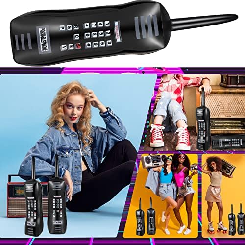 6 Pcs 30 Inch Retro Inflatable Phone Props