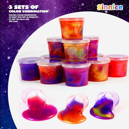 24 Pack Galaxy Slime Party Favors for Kids