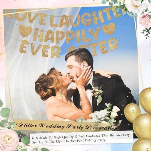 Breling Champagne Gold Bridal Shower Banner Set