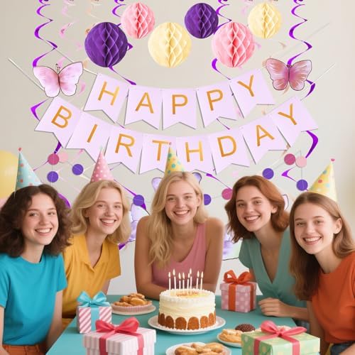 KAWKALSH Birthday Decorations Set