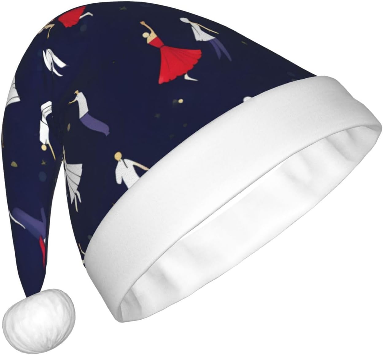 Personalized Santa Hat with Ballroom Dance Pattern