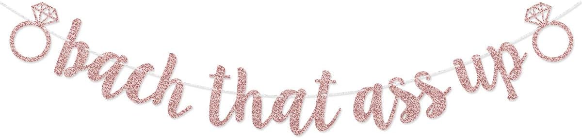 Glamoncha Rose Gold Bachelorette Banner Garland