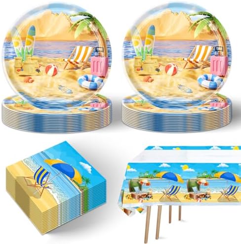 41pcs Summer Beach Party Supplies Set