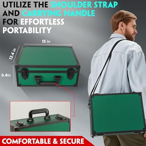 Vollicaifit Graded Card Storage Box with 6 Dividers