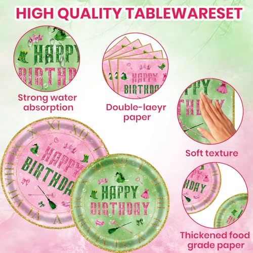 122Pcs Wicked Party Decorations Set