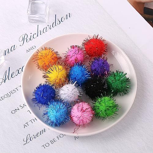200pcs Glitter Sparkle Balls Christmas Decorations Green