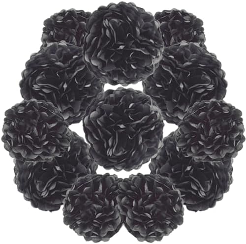 Yosawa 12 Pcs Tissue Paper Pom Pom Flowers Decorations