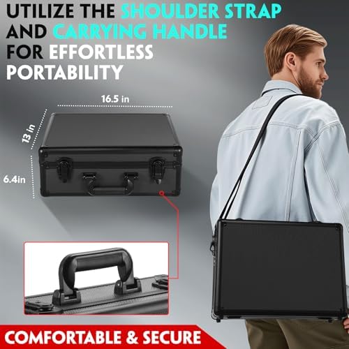 Vollicaifit Graded Card Storage Box 4 Row Black Case