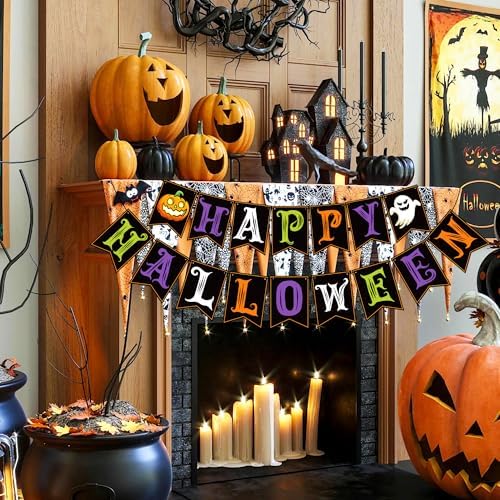 OHOME Halloween Decorations Banner