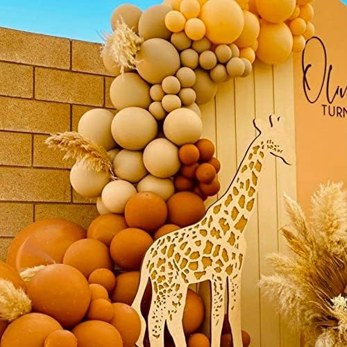 PartyWoo Burnt Orange Balloons 100pcs Arch Garland Kit For Fall Events