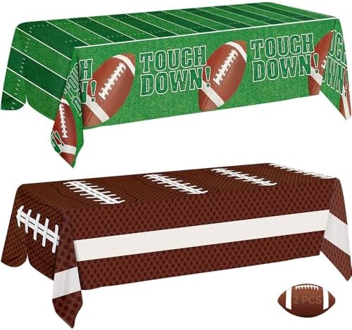 Football Party Decorations 2 Pack Tablecloth