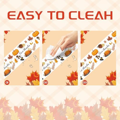 Childom 3 Pack Thanksgiving Tablecloths 54 x 108